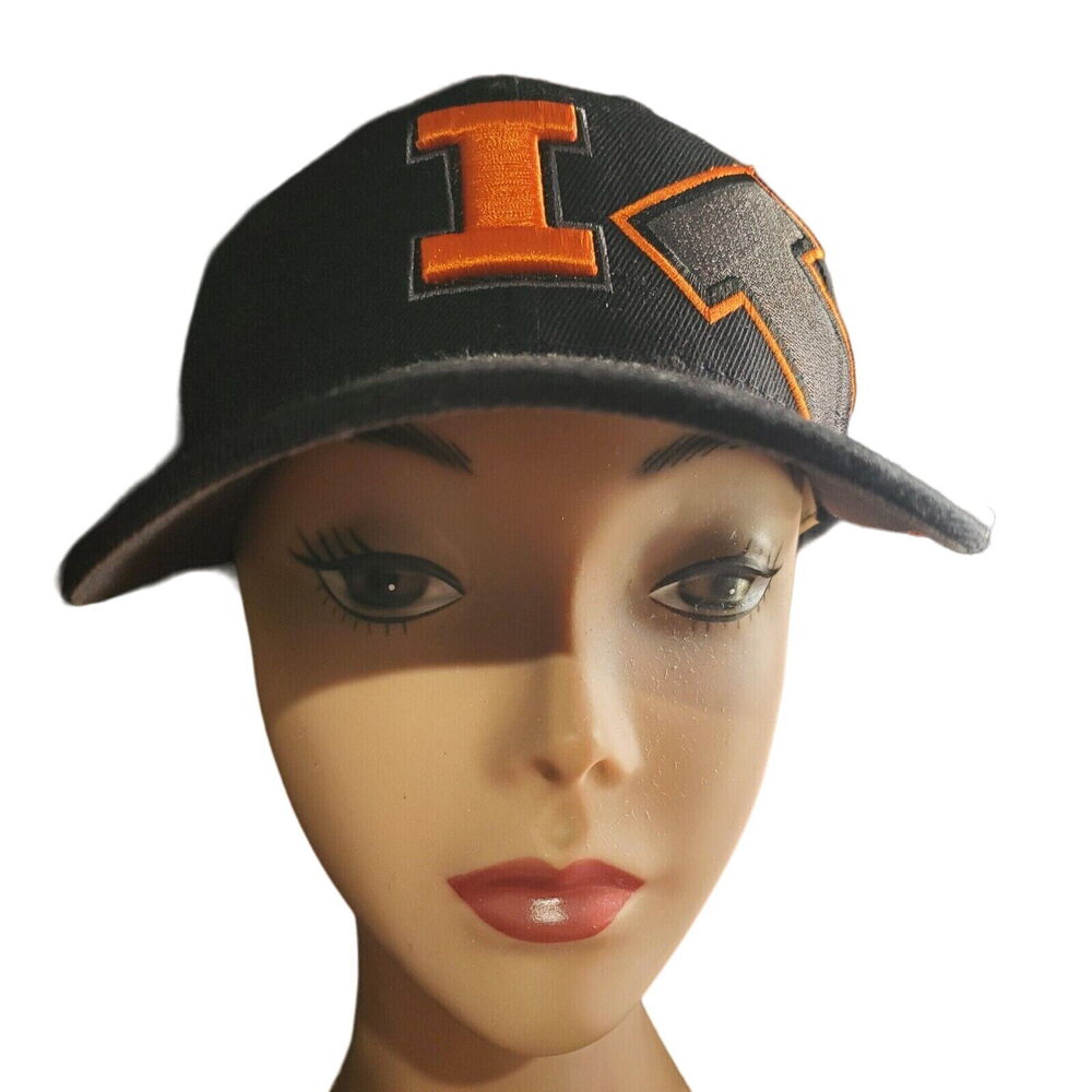 University of Illinois Illini Adjustable Blue Baseball Hat Cap Zephyr Zats